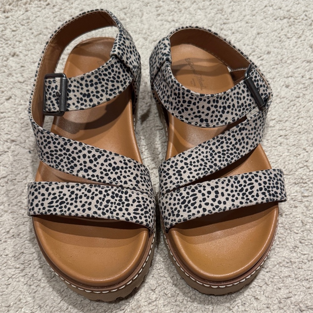 Black and White Sandals